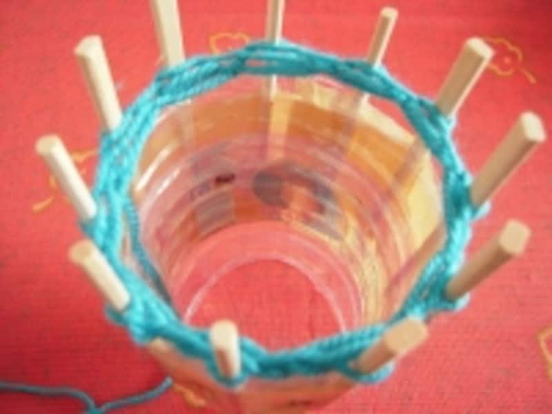 毛糸のシュシュ手順11