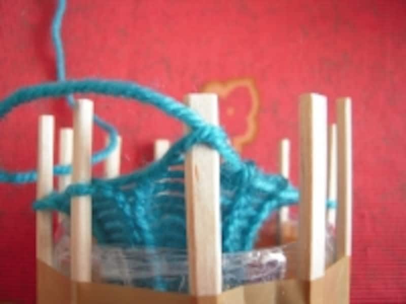 毛糸のシュシュ手順14