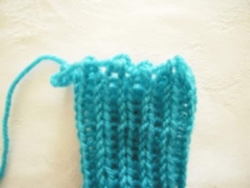 毛糸のシュシュ手順16