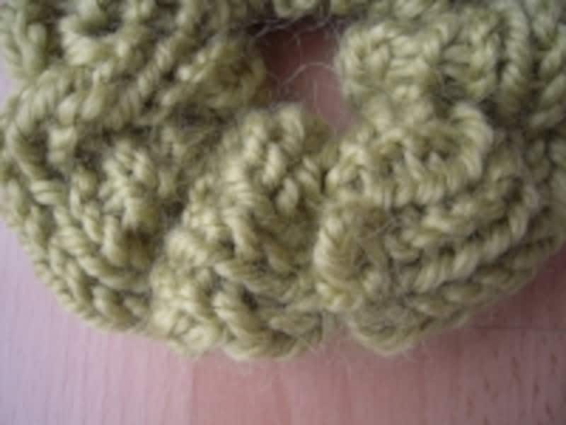 毛糸のシュシュ手順19