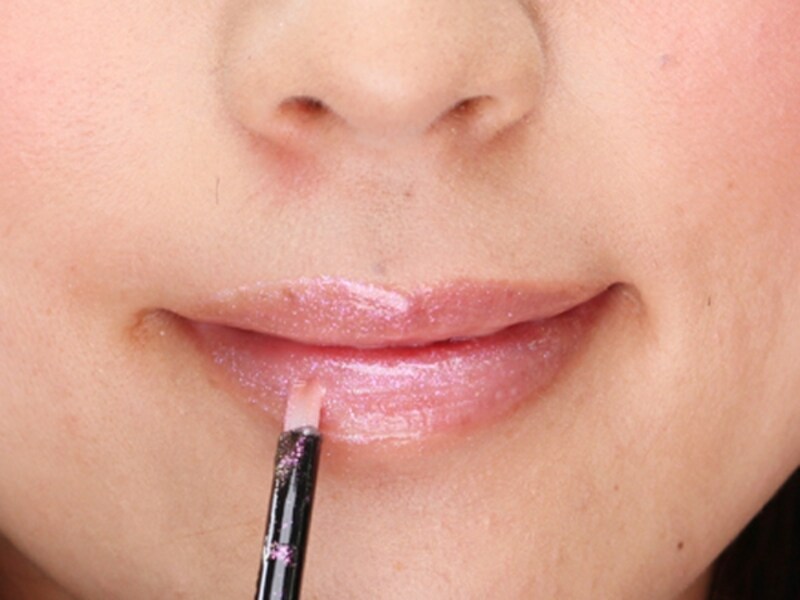 唇の中央部分にオン