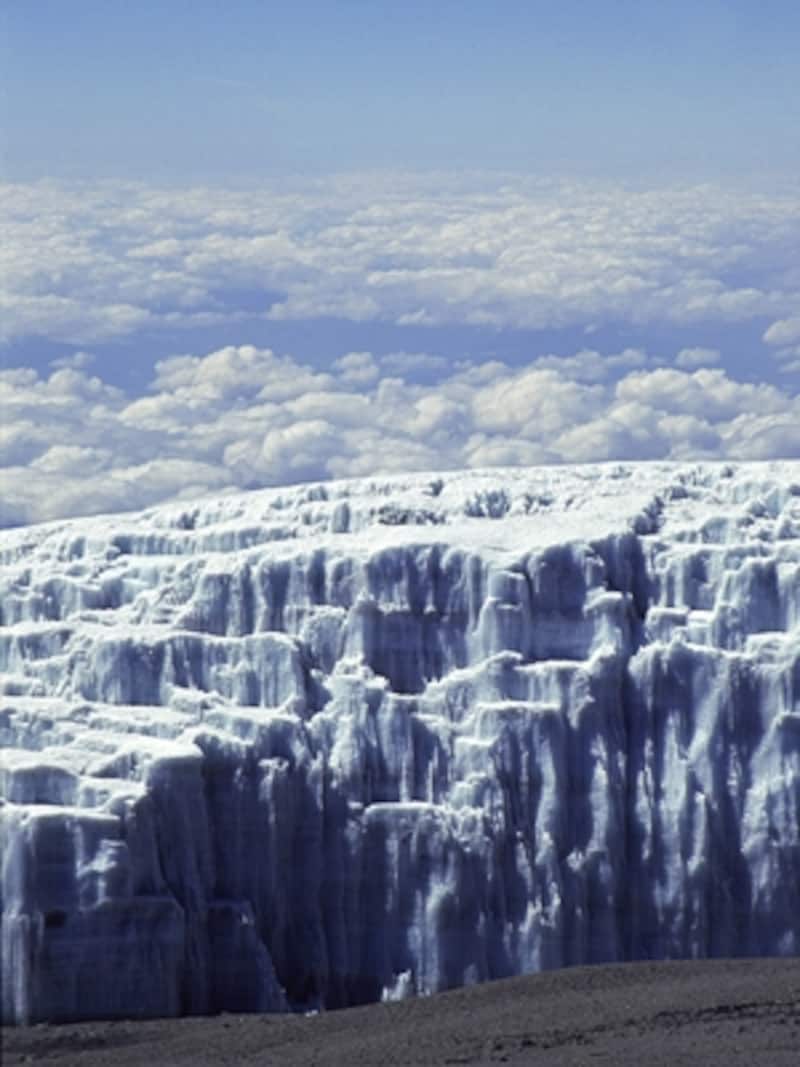 キリマンジャロの氷河と雲海