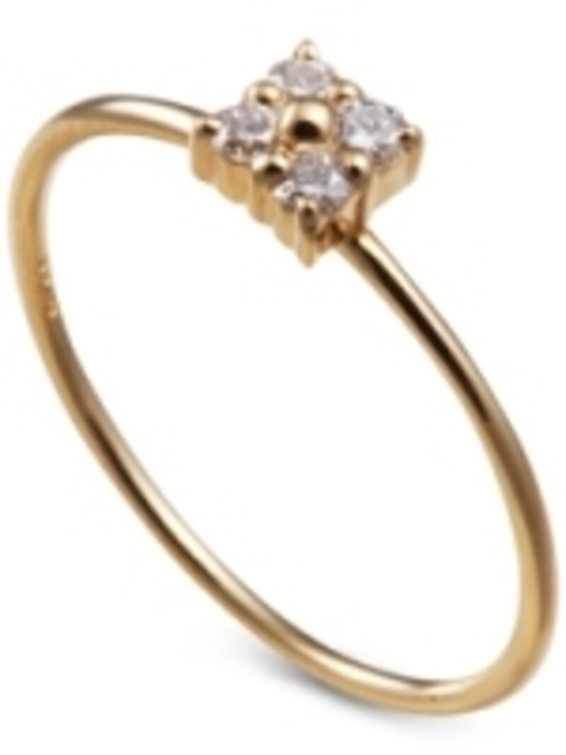 クリスマスギフトにおすすめ、deux l’argent/フラワーダイヤリング