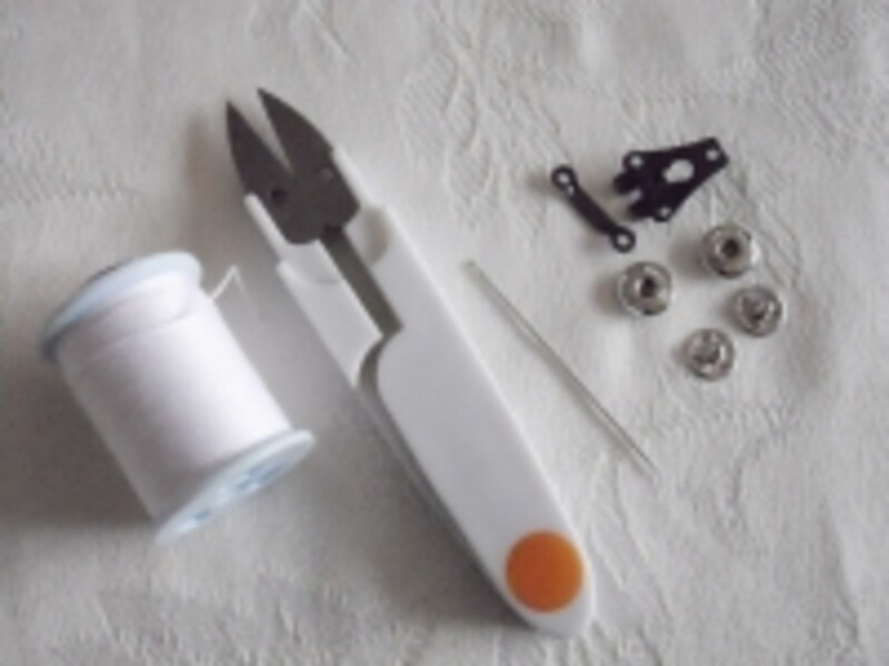 スナップとホック準備