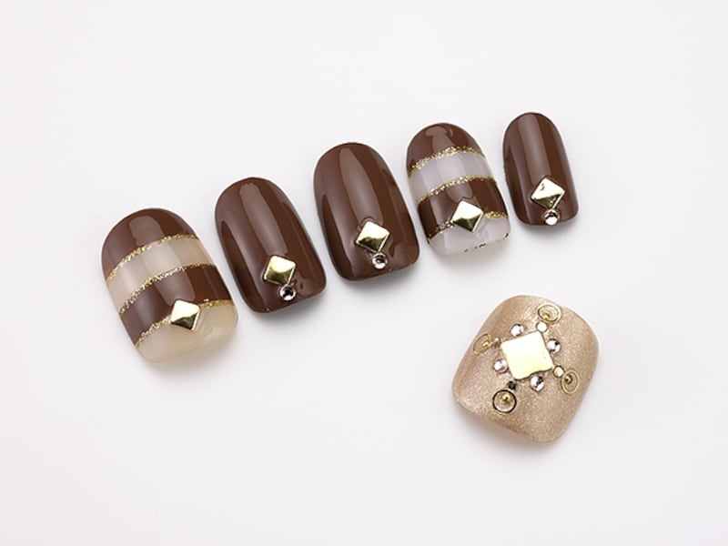 2本だけボーダーにするのがポイント