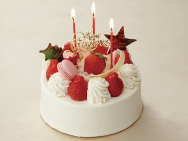 クリスマスショートケーキ　12ｃｍ　3990円、15ｃｍ　4725円、18ｃｍ　6300円