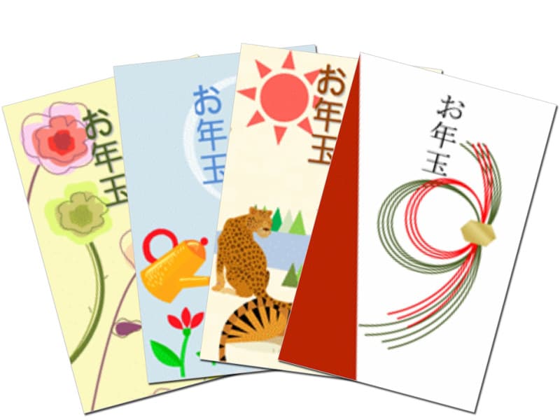 ポチ袋・お年玉袋 印刷ダウンロード無料手作り 楽しもうOffice テンプレート お年玉袋