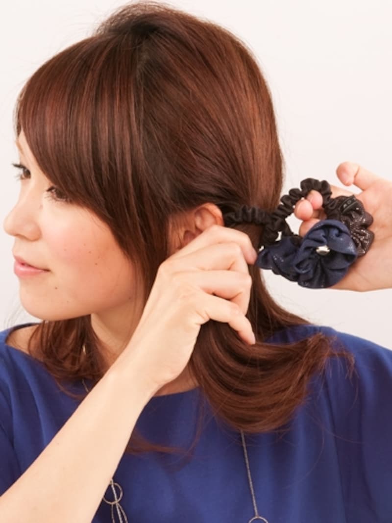 たるみをもたせて結ぶ