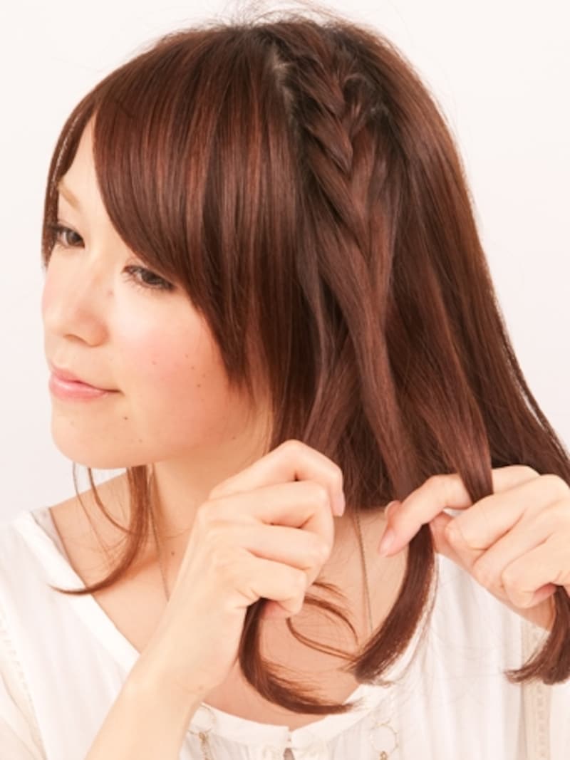 あまりきつく編まないように