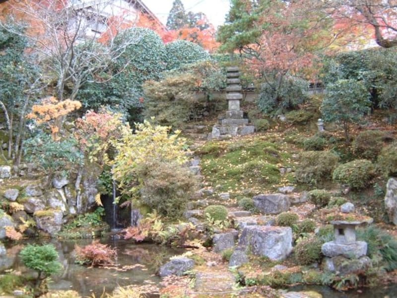 実光院の客殿から眺める庭園、契心園