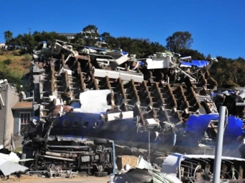 宇宙戦争の飛行機墜落現場