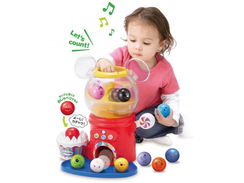 1歳クリスマスプレゼントおもちゃランキング 第4位『ディズニー はじめて英語 ディズニー&ディズニー・ピクサーキャラクターズおしゃべりいっぱい!ガチャ』