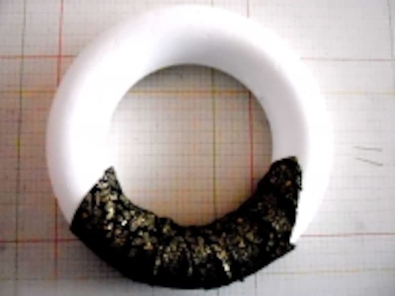 クリスマスリース手順2