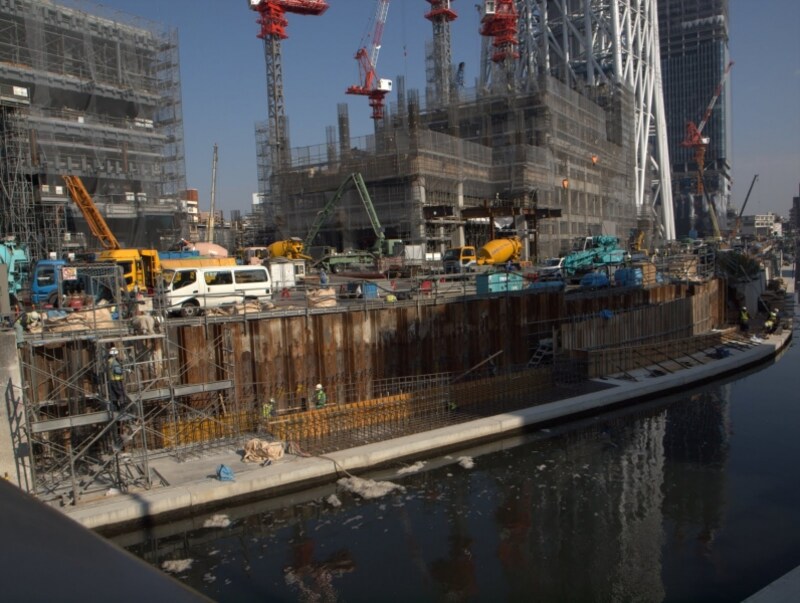 スカイツリー下の工事現場undefinedinfoさん撮影