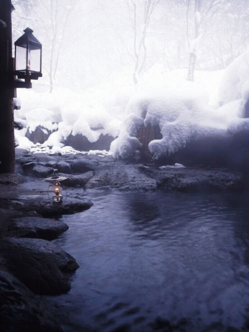 雪の青荷温泉