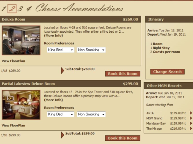 同系列の他のホテルのレートも見ることができます!