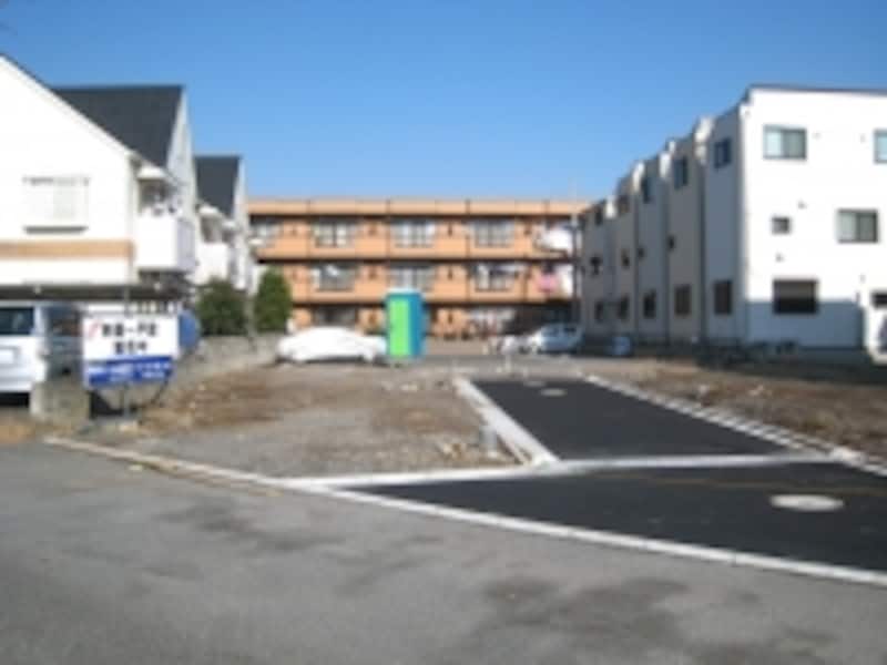 一戸建て用地販売現場