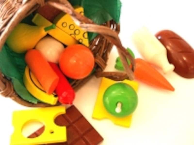 食材のおもちゃでごっこ遊びは本気モードに!