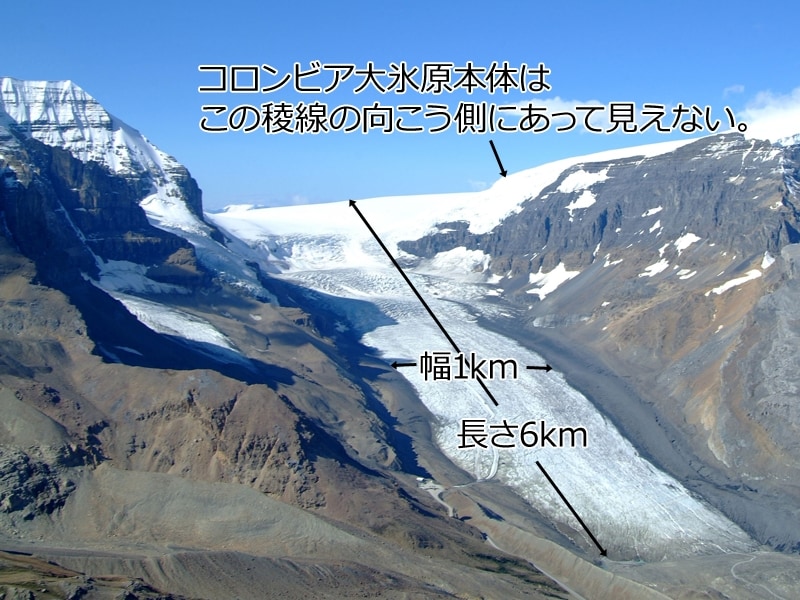 アサバスカ氷河とコロンビア大氷原の関係undefined(C) Travel Alberta