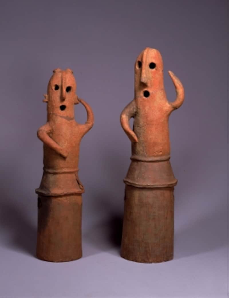 埴輪 踊る人々undefined埼玉県熊谷市野原出土undefined古墳時代・6世紀undefined東京国立博物館蔵 2011年11月27日(日)まで、平成館考古展示室にて展示