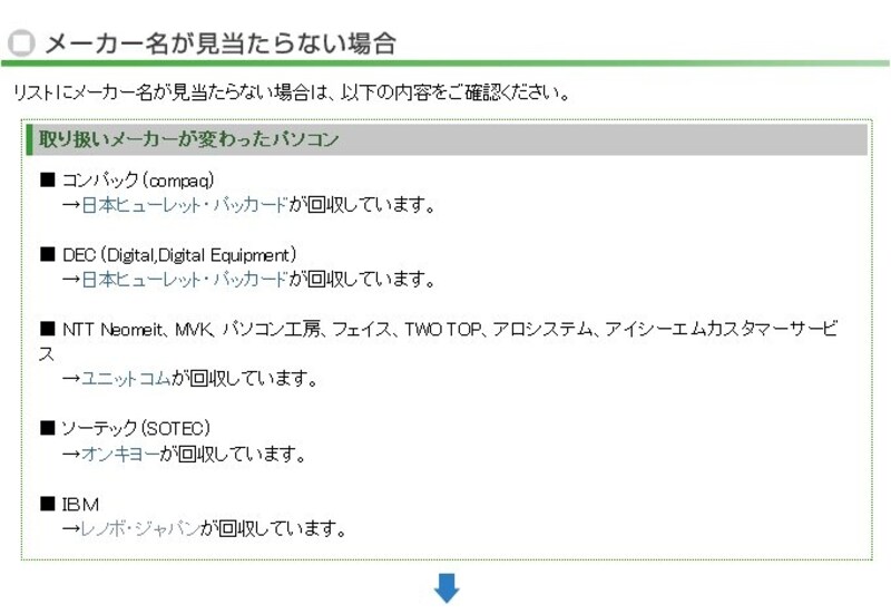 メーカー名の変わったメーカーの一覧