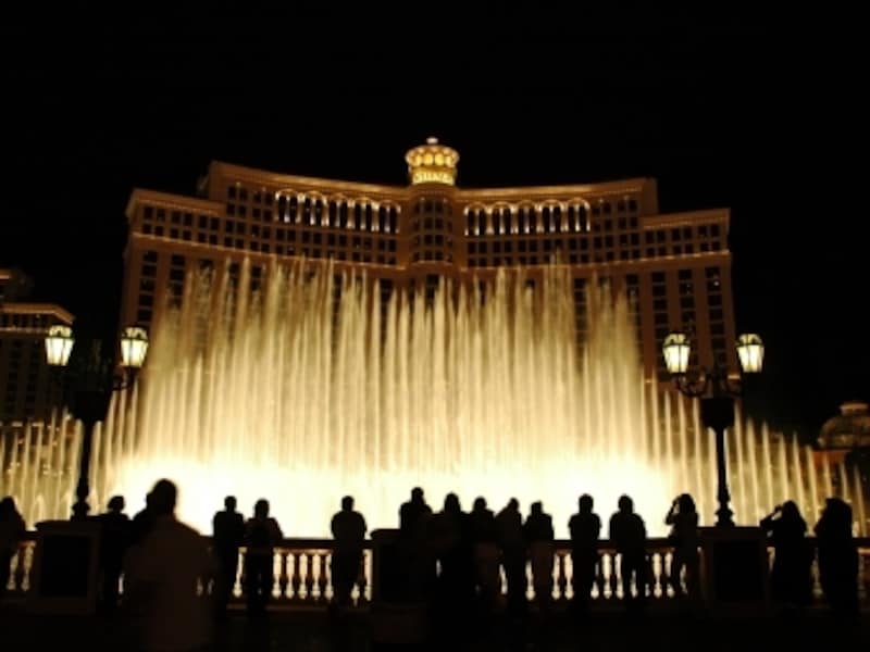 オーシャンズ11の撮影スポットはベラージオ正面真ん中