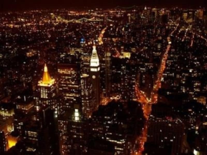 102階からの眺めたるや、圧巻!