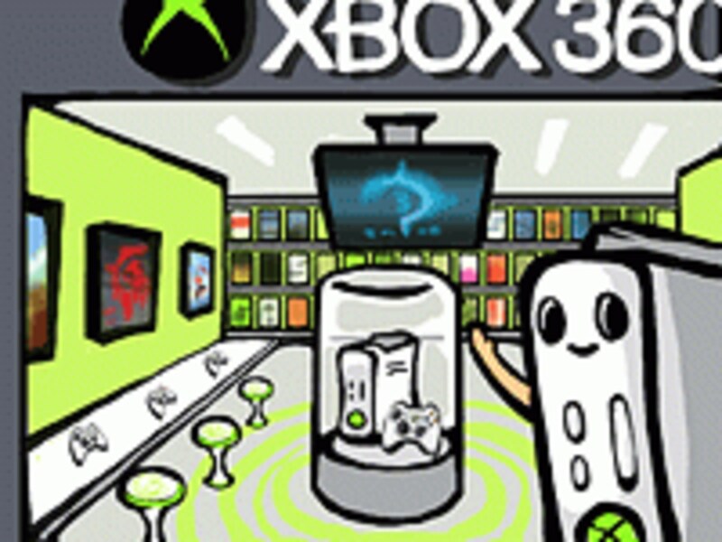 Xbox 360の売り場の図