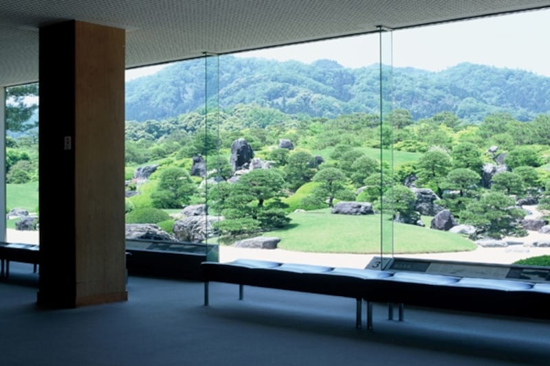 館内からの眺めも美しい