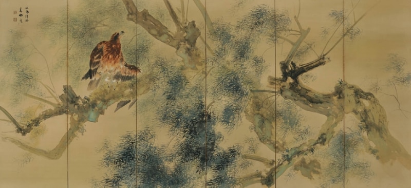 竹内栖鳳「雨霽」undefined左隻