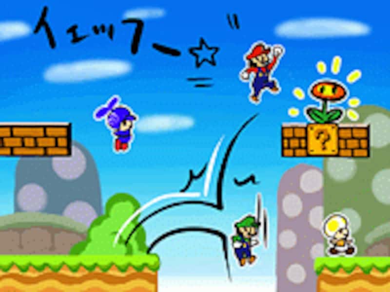 NewスーパーマリオブラザーズWiiの図