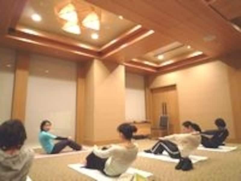 美腹エクササイズの様子！