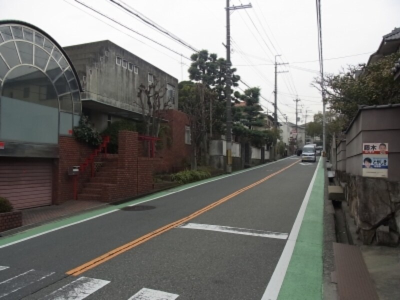 千里山、奇麗な街並