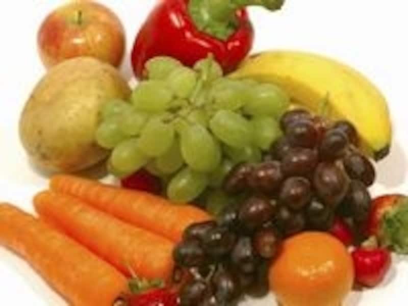加熱していない野菜や果物をたっぷり採ろう!