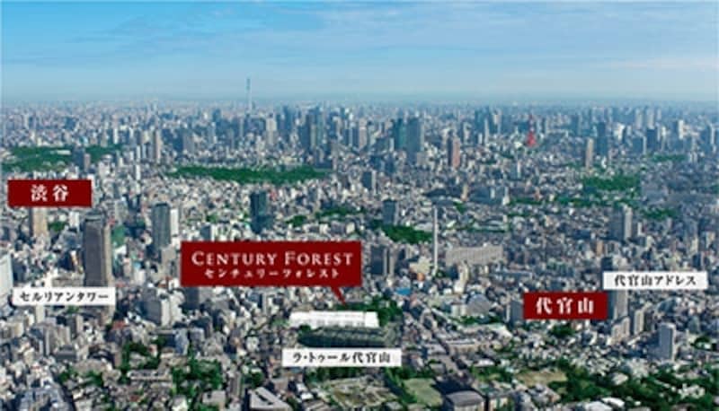 現地周辺航空写真［平成22年11月撮影］ ※一部画像処理を施してあり、実際とは多少異なります。