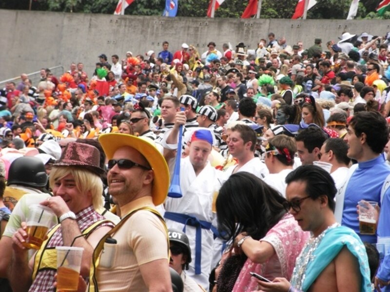 サウススタンドではみんなが仮装