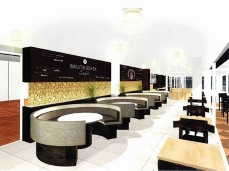 バウムクーヘン カフェ 内観