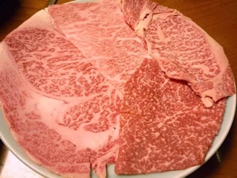 「楓」（5500円）の牛肉