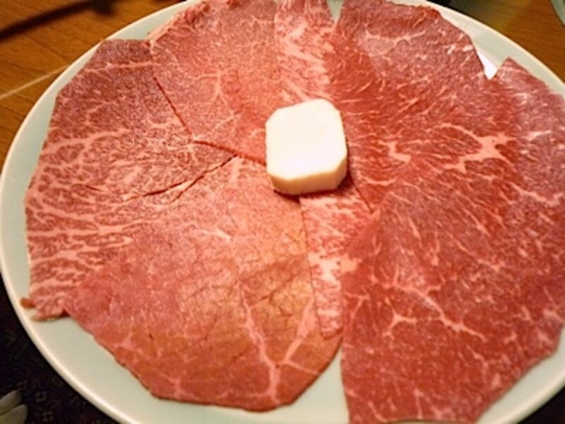 「椿」（3500円）の牛肉