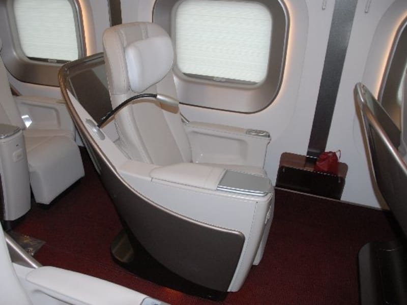 グランクラスの一人掛けシート