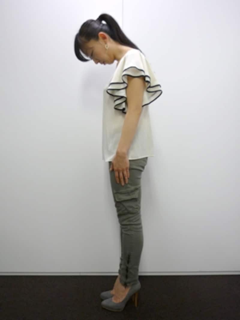 みぞおちをへこますように!