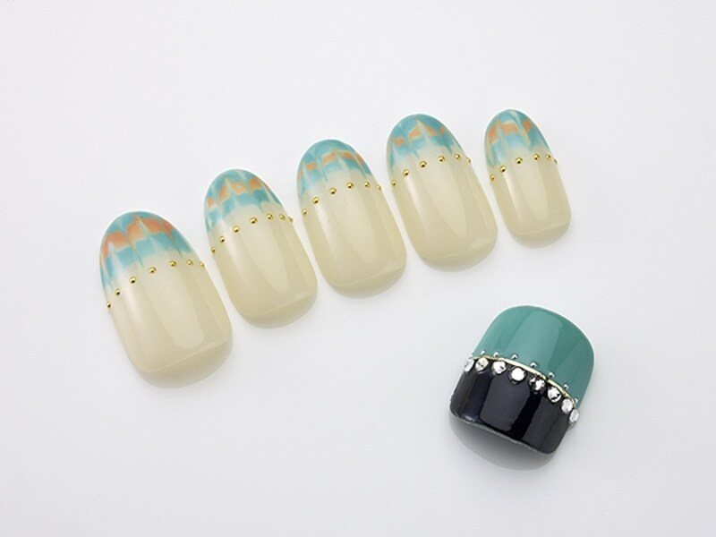 ライン状に並べたブリオンがキュート