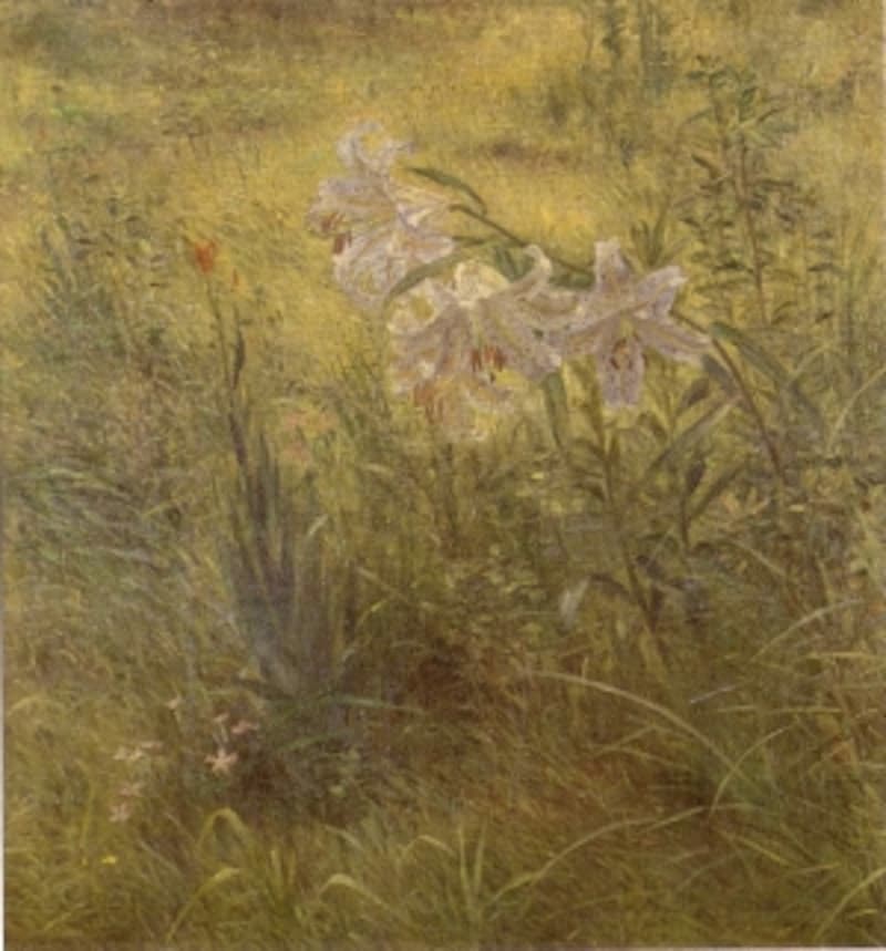 黒田清輝「夏草」