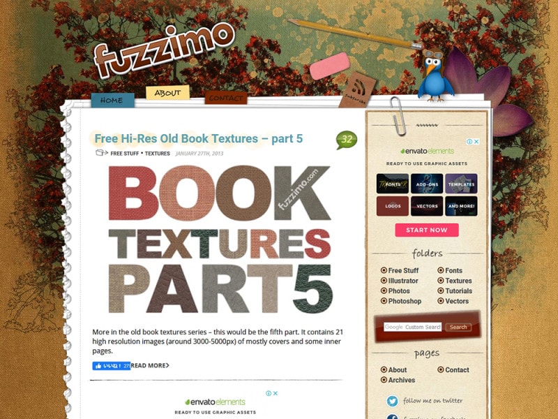 スクラップブッキング 素材・アルバム素材無料 fuzzimo