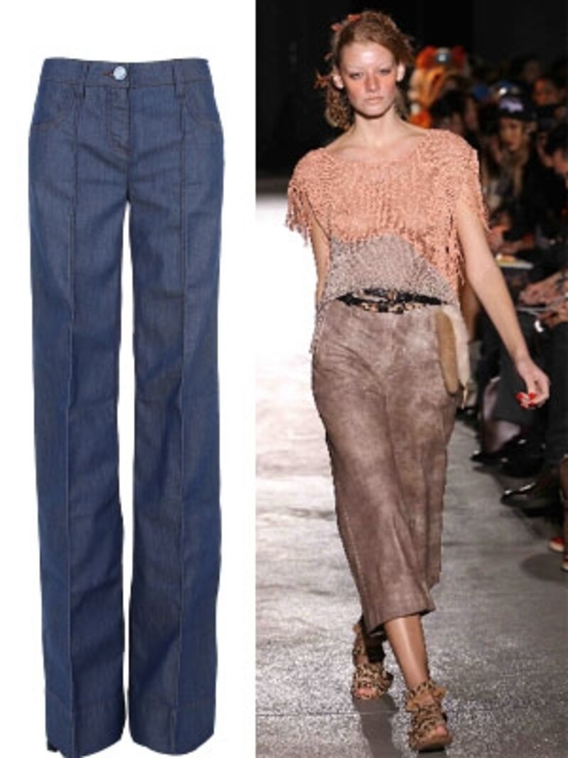 (左)デニムパンツ 2万5,200円(税込)/PINKO(waja) (右)G.V.G.V.(ジーヴィージーヴィー)2011 SS COLLECTION