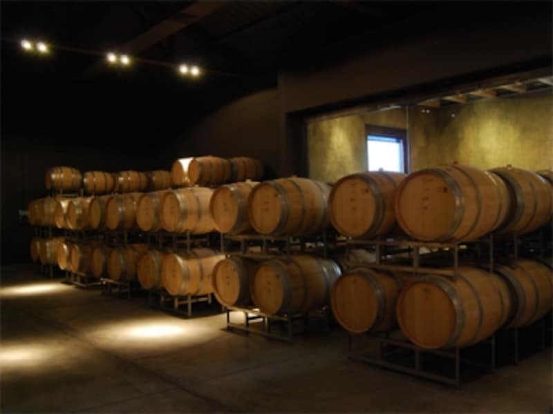 とにかく広い敷地の中に、ひっそりとワインが貯蔵されている
