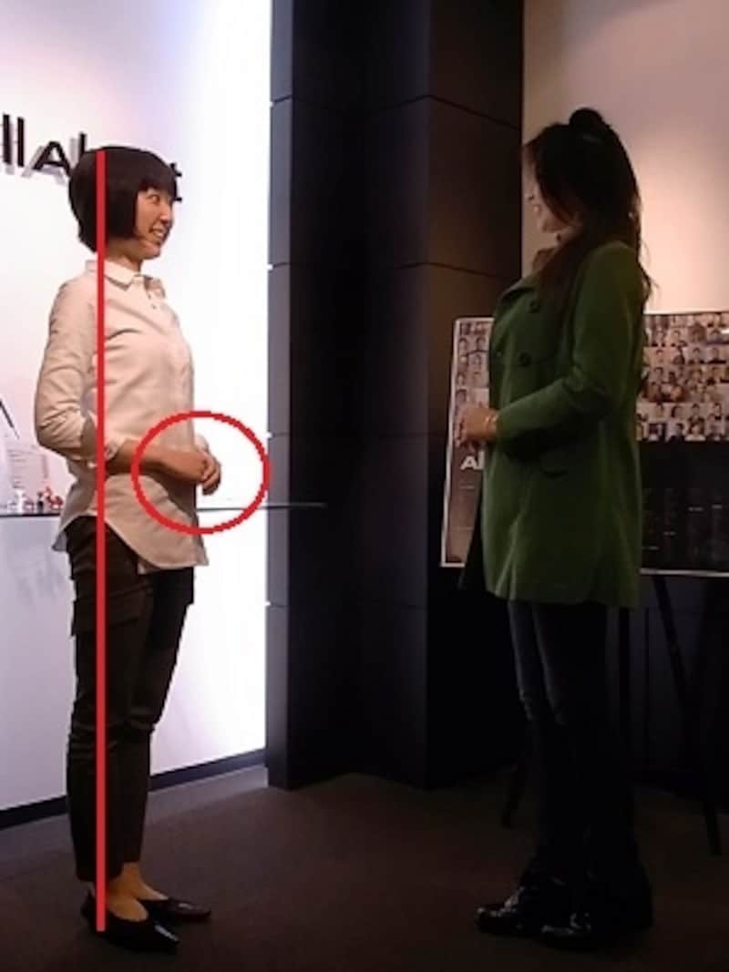 真っ直ぐな姿勢で
