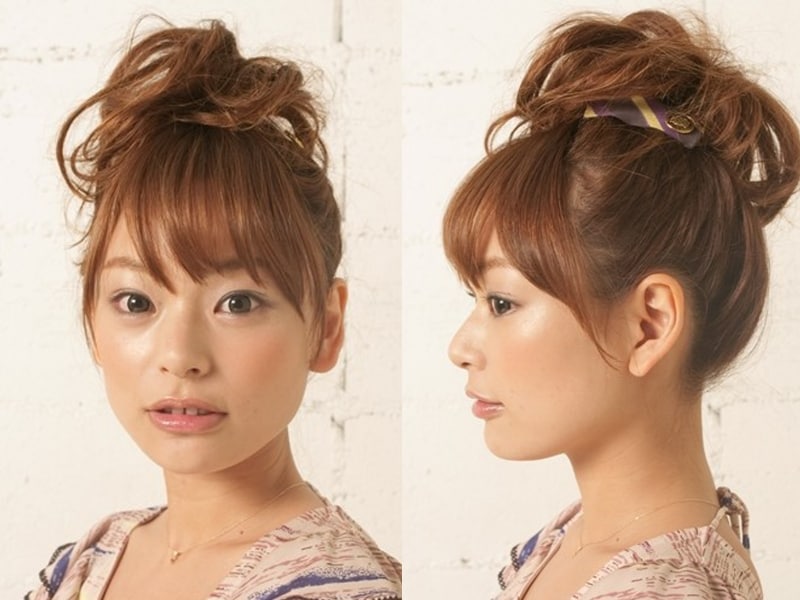 ミディアムパーティヘアアレンジ
