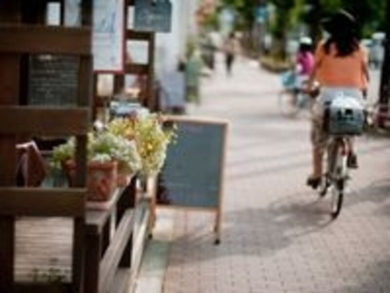 自転車でお買い物
