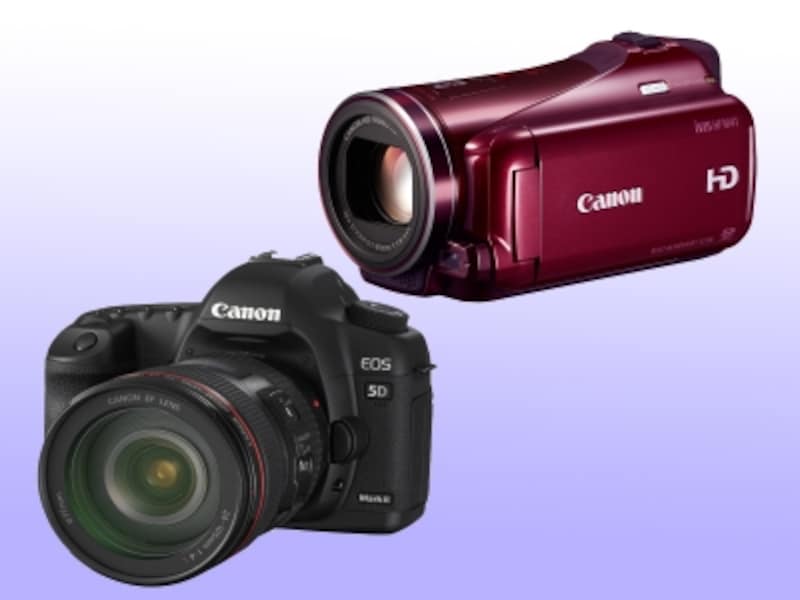 ビデオカメラとデジカメ
